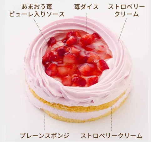 イチゴのホールケーキ